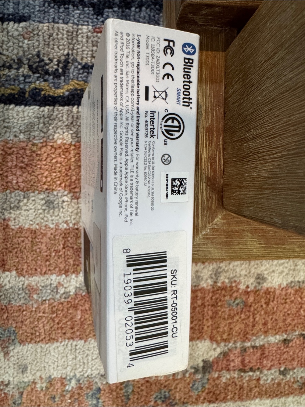 Tile Mate Bluetooth Tracker - White - Picture 2 of 5
